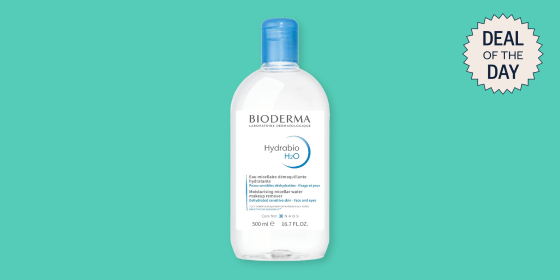 Micellar water is hydrating, gentle and great for removing makeup for those with sensitive skin.
