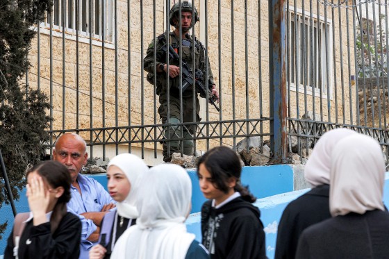 TOPSHOT-PALESTINIAN-ISRAEL-CONFLICT-EDUCATION-SCHOOL