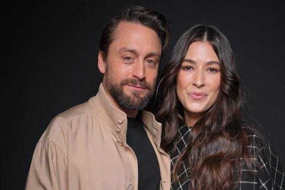 Kieran Culkin and Jazz Charton at Paris Fashion Week on January 24, 2025.