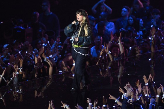 Lola Young performs on stage during the MTV Video Music Awards