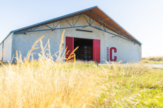 A rackhouse at Westland Distillery in Burlington, Wash.