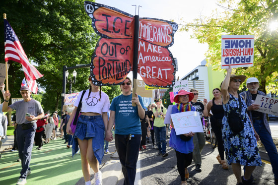 Image: Trump Authorizes Military Force To Quash Portland Anti-ICE Protests