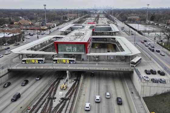 Chicago's 95th Street Red Line Station is currently the station farthest south on the line.