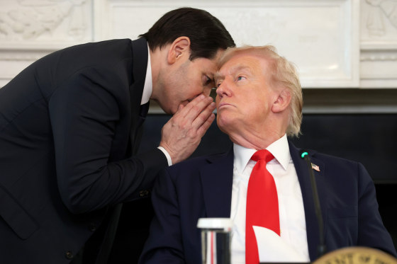 Image: President Donald Trump Holds Roundtable Discussion At The White House On Antifa marco rubio 