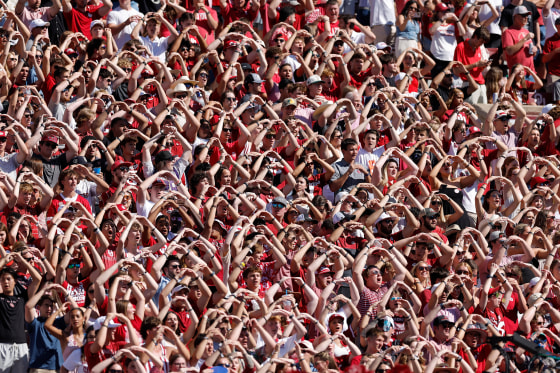 Kent St Oklahoma Football fans crowd college