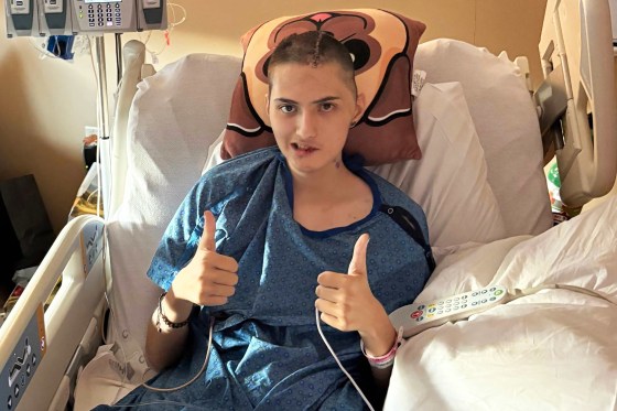 Matthew Silverstone, 18, in the hospital.