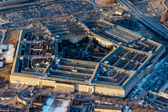 The Pentagon is seen from above.