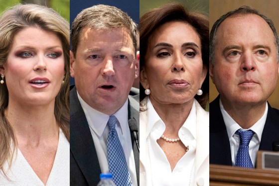 Virginia U.S. Attorney Lindsey Halligan; Trump DOJ official Ed Martin; District of Columbia U.S. Attorney Jeanine Pirro; Sen. Adam Schiff, D-Calif.