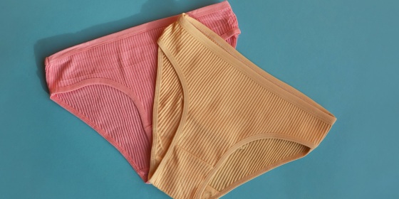 According to experts, opting for underwear made from 100% cotton can limit your exposure to plastics.
