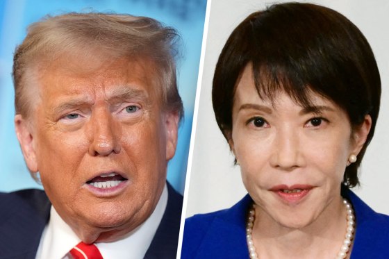 President Donald Trump; Japanese Prime Minister Sanae Takaichi.
