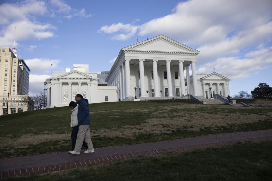 The Virginia State Capitol building in Richmond, Virginia, as seen on Jan. 10, 2024.