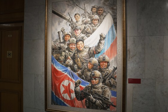 An oil painting by a North Korean artist.