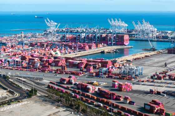 Port Of Los Angeles Bustles With Cargos