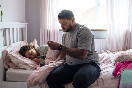 Father Looking After His Daughter