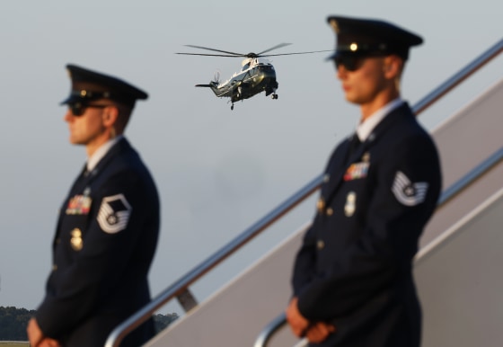 President Trump Departs Joint Base Andrews For UNGA In New York