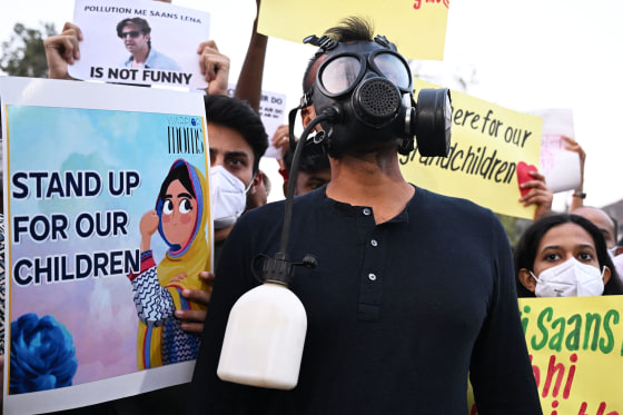 Image: INDIA-ENVIRONMENT-POLLUTION-PROTEST