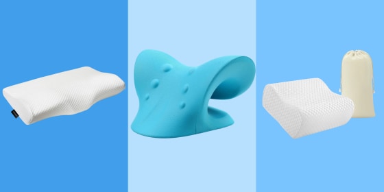 You can get cervical traction devices in the form of pillows, canes and foam rollers.