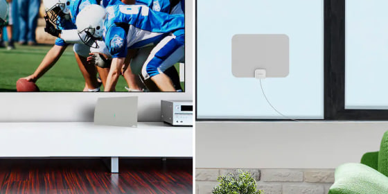 Indoor TV antennas are small, lightweight and easy to set up.
