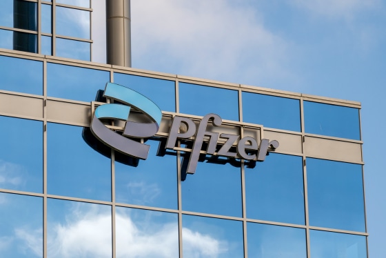 Pfizer Building Facade.