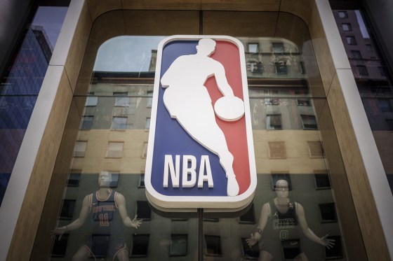 The NBA logo.