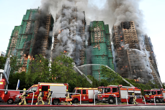 At Least 4 Dead As Massive Fire Engulfs Hong Kong High-rise Apartment Buildings