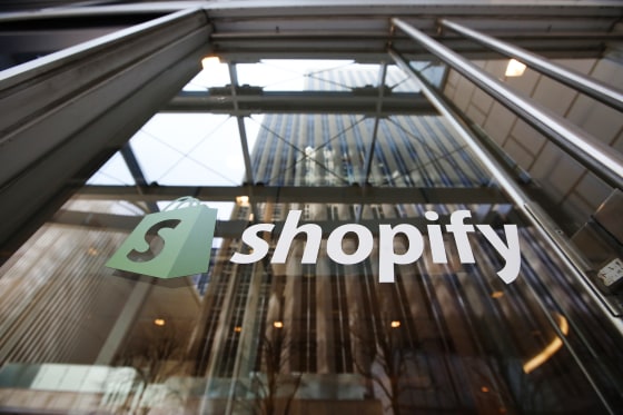 Shopify signage.