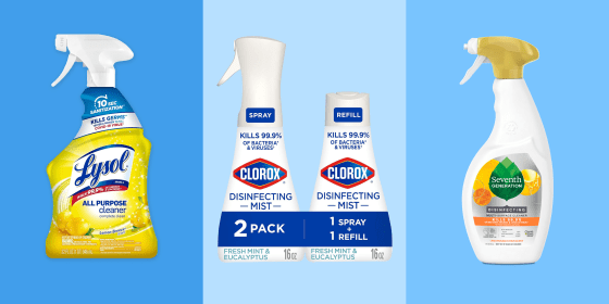 Disinfectants kill viruses, bacteria and fungi on surfaces, and are best to use at home after someone is sick, experts say.