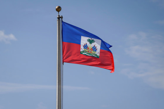 The Haitian flag.