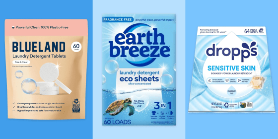 For the safest option, always look for detergents without dyes, strong scents and other unnecessary ingredients.