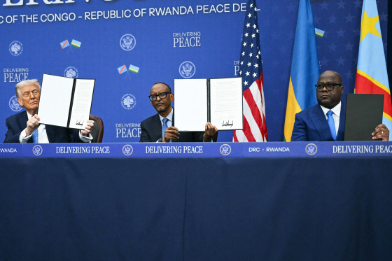 Image: US-RWANDA-DRC-DIPLOMACY-TRUMP