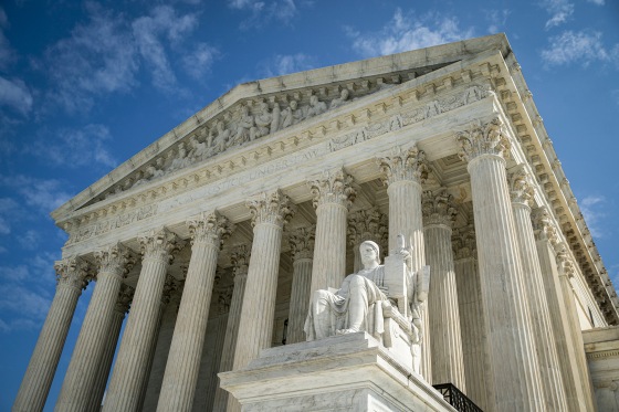 An exterior shot of the U.S. Supreme Court
