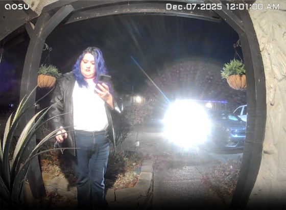 Authorities say Kourtney Stevenson, who has been arrested, sprayed a substance onto a DoorDash customers’ food while making a delivery in Evansville, Ind. on Dec. 7.