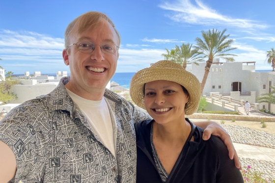 Image: Chase Johnson and her husband Ben Johnson.