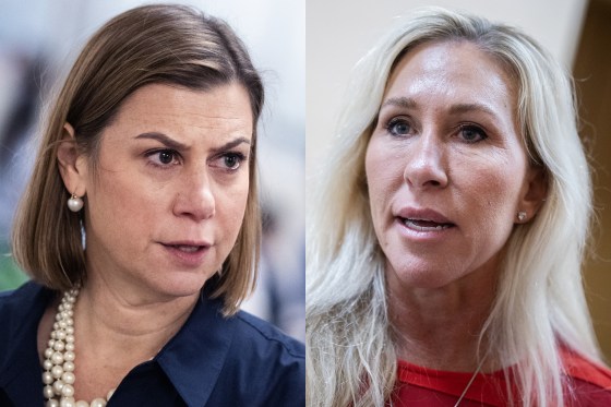 Sen. Elissa Slotkin (D-MI) and Rep. Marjorie Taylor Greene (R-GA).