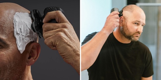  You can use a head shaver to get a closer shave at home and cut hair as close to the scalp as possible, experts say.
