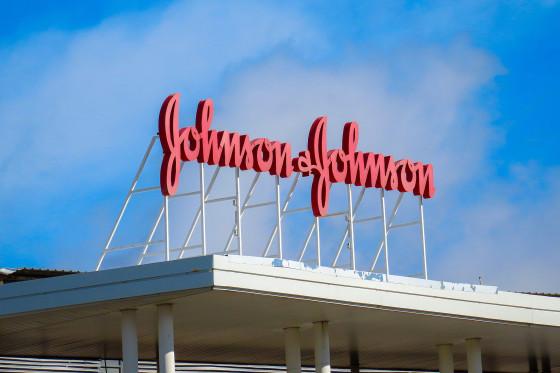 Johnson and Johnson logo.