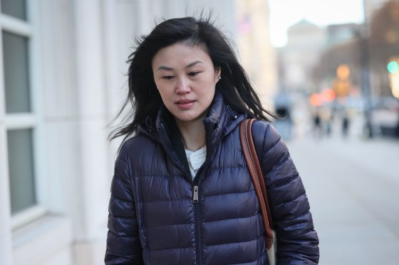 Linda Sun arrives at U.S. District Court 