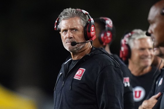 Utah's head coach Kyle Whittingham.