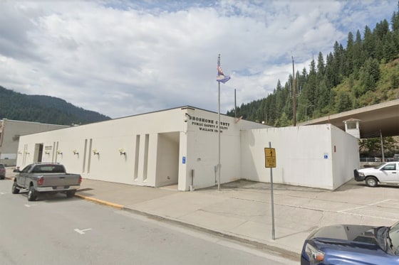 Shoshone County Sheriff's Office building in Wallace, Idaho.