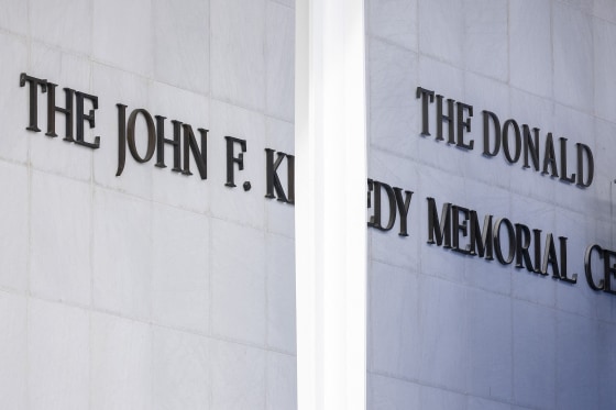 President Donald Trump's name was added to the side of the John F. Kennedy Memorial Center for the Performing Arts after his hand-picked board voted to rename the institution.