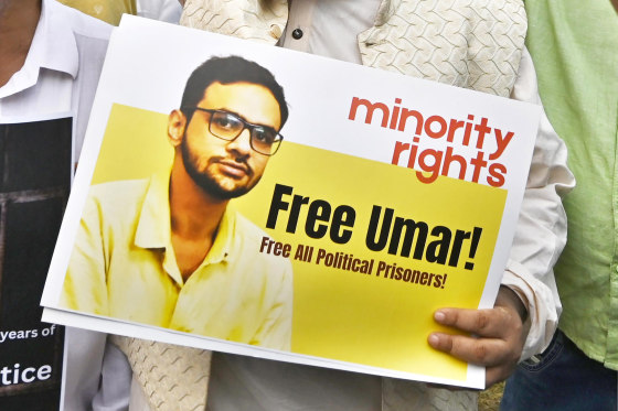 JNU Students Hold Freedom March, Following Delhi HC's Rejection Of Bail Pleas Of Umar, Sharjeel, Meeran, Gulfisha