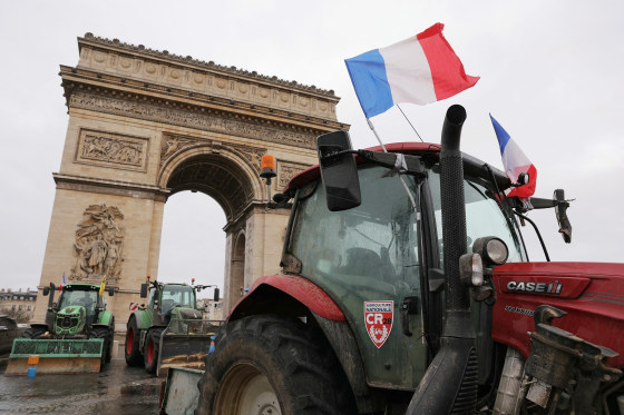 France farmer protest in Paris