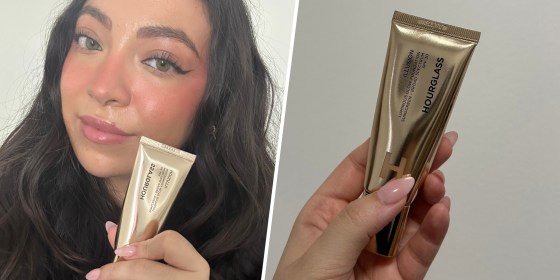 Madison San Miguel wearing shade 7 of the Houglass Illusion Luminous Glow Foundation