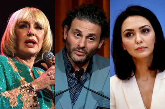 Googoosh, Arian Moayed, and Nazanin Boniadi 