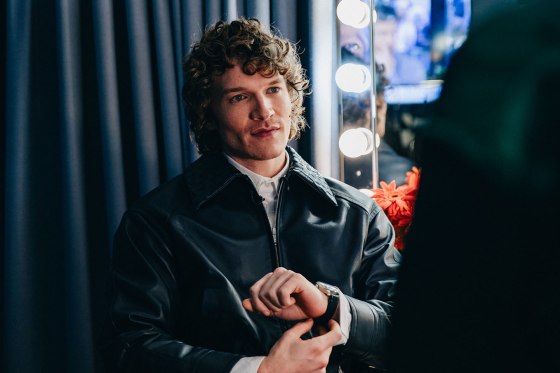 Connor Storrie took a seat during his busy morning at "Today."