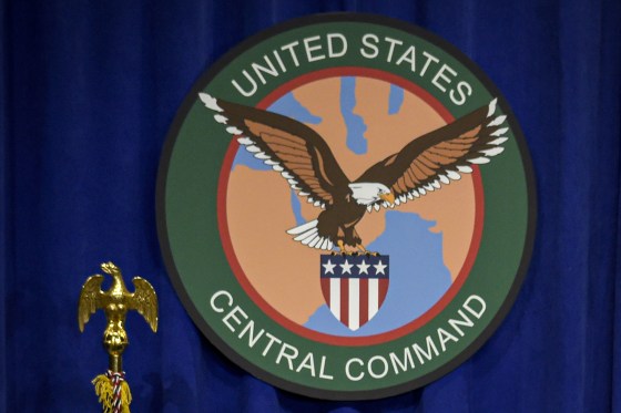 U.S. Central Command seal.