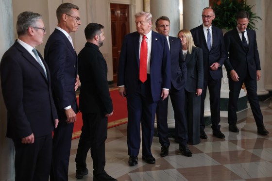 European Leaders Join Ukrainian President Zelensky For White House Meeting With Trump