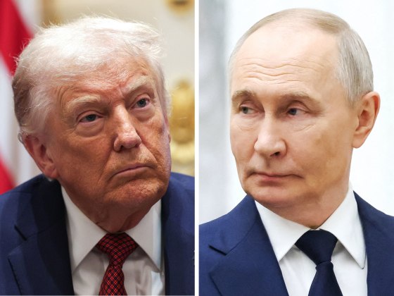 President Donald Trump; Russian President Vladimir Putin. 