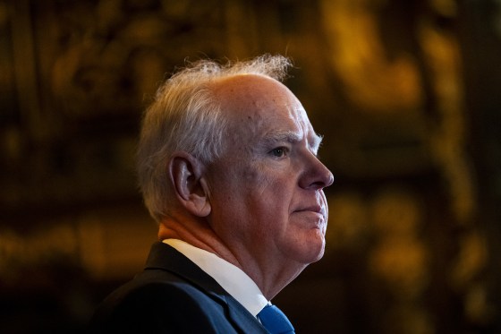 Minnesota Gov. Tim Walz speaks  at the State Capitol on Jan. 5, 2026 in St. Paul.