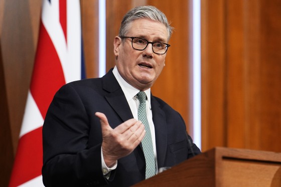 Prime Minister Keir Starmer Makes A Statement At Downing Street